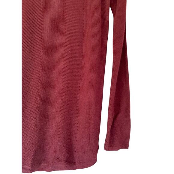 Talbots Warm, Cozy Womens XS Burgundy Knit Sweater Tunic XS - Picture 3 of 10